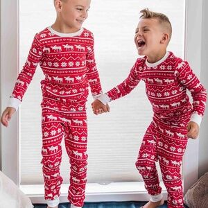 Nordic Moose Christmas Kid's Long Sleeve PJ in size 2T